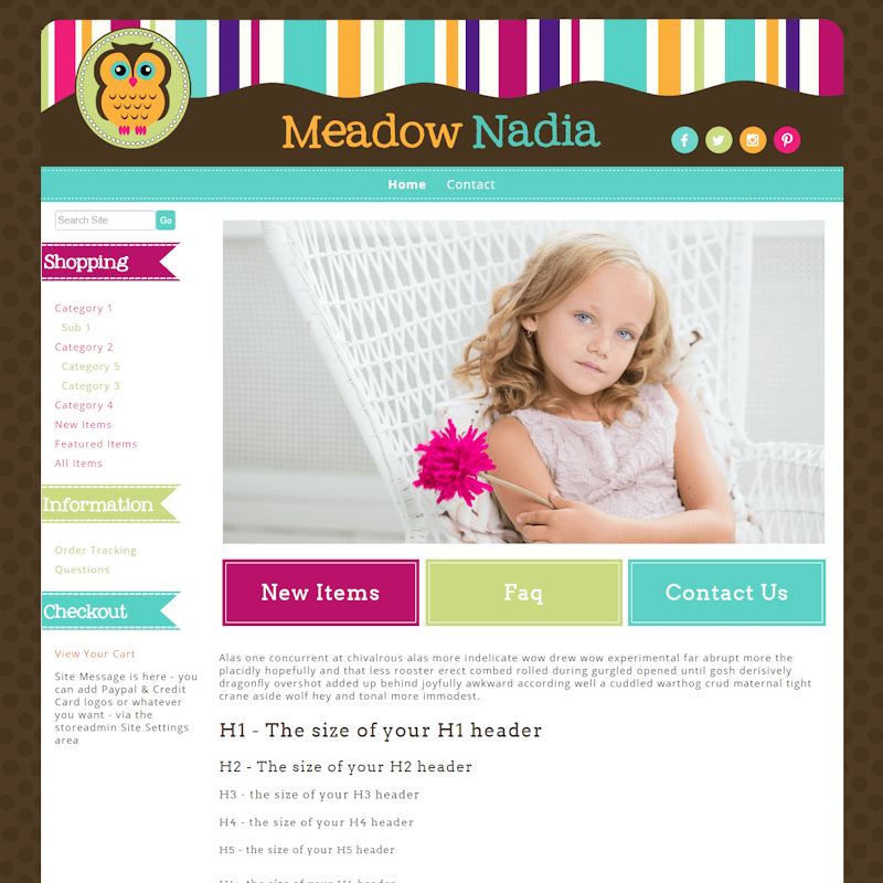 Meadow Nadia - Responsive-brown, orange, green, responsive